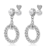 HASTHIP® 6 Piezas Soporte de Pendientes Ajustables - Levantadores de Oídos Hipoalergénicos para Pendientes Pesados - Sujetadores Corazón,Backs Silicona con Caja,Elevadores Cómodos
