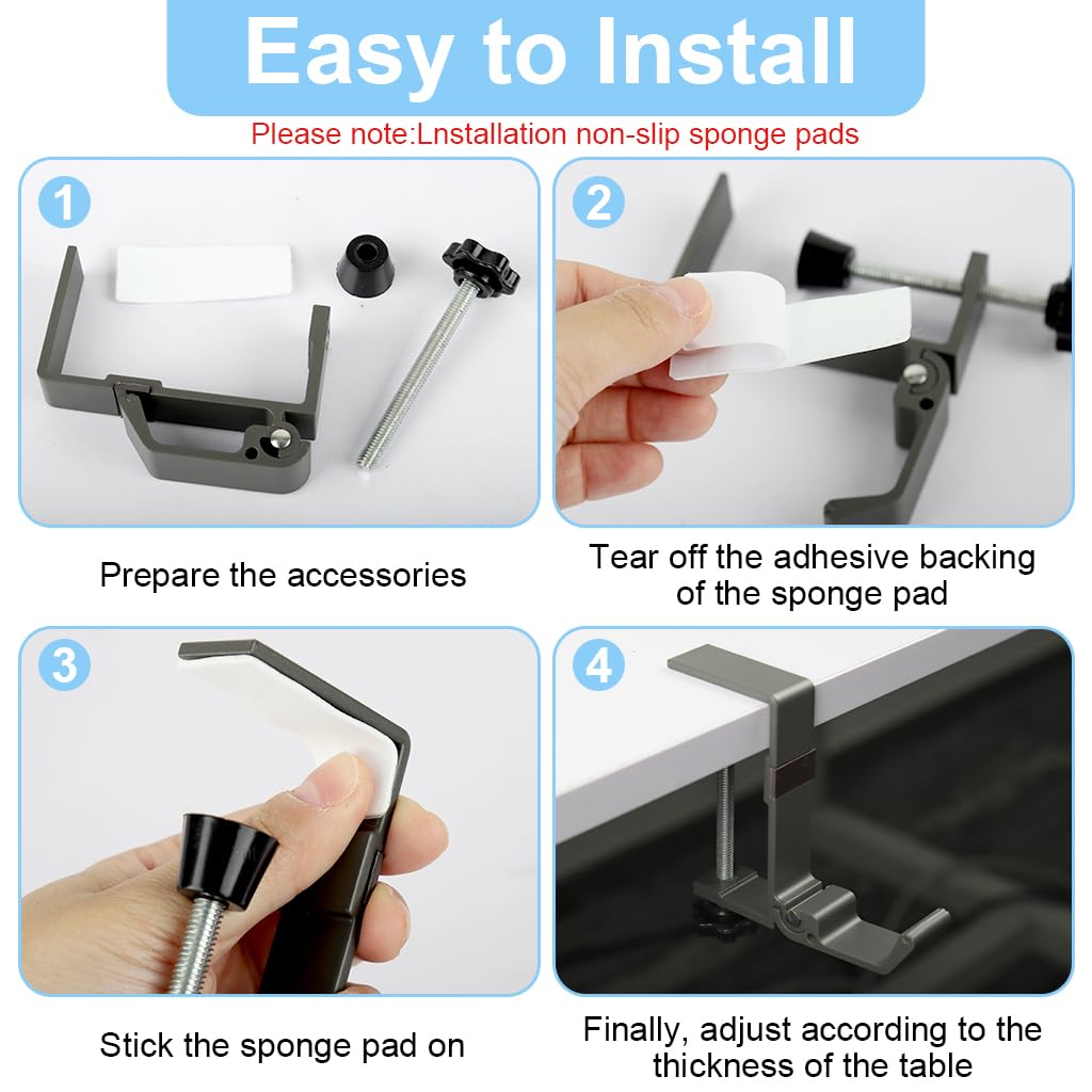 HASTHIP Folding Desk Bag Hook for Office and Travel Use with Foldable Metal Design