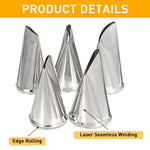 HASTHIP Petal Nozzle Set for Cake Decorating with 7 Pieces Stainless Steel Tools | Ideal for Beginners and Professionals
