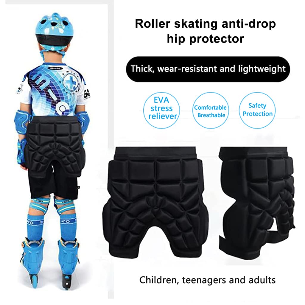 HASTHIP® Brand Protector de Cadera para Patinaje con Almohadilla de glúteos para niños y Adultos