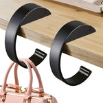 HASTHIP Desk Hanging Hooks for Bags and Headphones featuring C Shape Design 2pcs Set