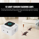HASTHIP® Ultrasonic Pest Repeller with Flashlight and Flashing Lights for Home, Plug-in Pigeon Repellent and Variable Frequency Dog Repellent Device for Mole, Gopher, Snakes, Underground Pests