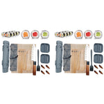 HASTHIP Sushi Making Set for Beginners and Pros with Bazooka Roller and 2 Bamboo Mats | Includes Avocado Slicer Paddle Knife and Chopstick Holders