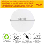 HASTHIP Burger Patty Separator Sheets for Food Prep with Non Stick Silicone Coating 200 Count