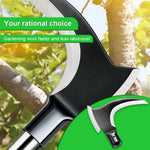 HASTHIP Weed Remover Tool for Weeding and Soil Loosening with 2 in 1 Axe Head | Stainless Steel
