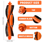 HASTHIP Replenishment Kit for Mi Robot Vacuum Mop P with 2 pcs main brush and cleaning tool | tangle resistant design for consistent performance