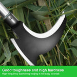 HASTHIP Weed Remover Tool for Weeding and Soil Loosening with 2 in 1 Axe Head | Stainless Steel