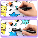 HASTHIP® Dry Erase Markers Fine Tip - Fine Point Dry Erase Markers with Eraser, Dry Erase Markers, White Board Markers, Colorful Dry Erase Markers Low Odor for Office School, 12 Count