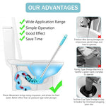 HASTHIP Flexible Toilet Plunger for Siphon-Type Toilets with Bendable Rubber Head and Stainless Steel Handle | Hygienic Deep-Clean Dredge Tool