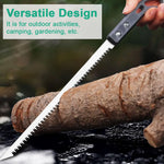 HASTHIP Gardening Cutter Tool Kit with 5 Pcs SK5 Steel Blades and Ergonomic Handles for Home Garden | Includes Pruning Shear and Saw