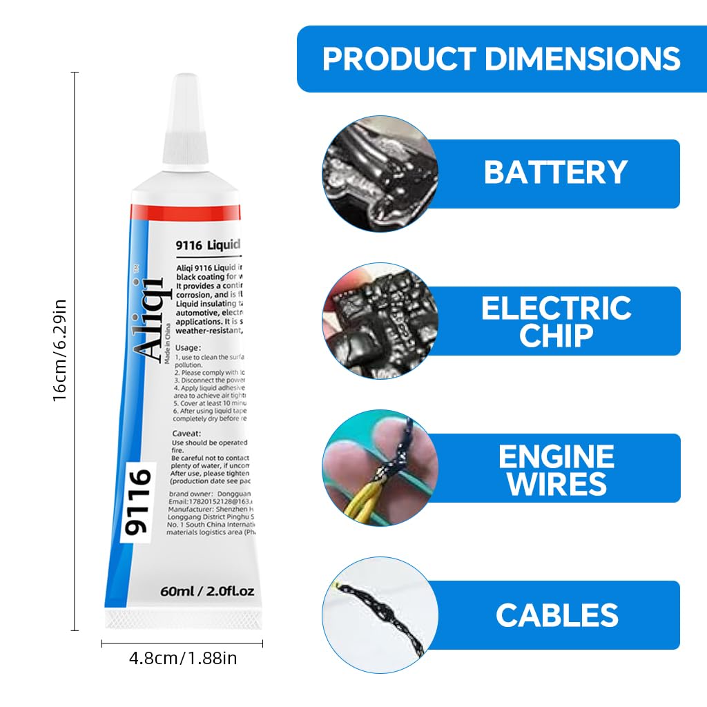 HASTHIP Electronic Wire Cable Repair Glue 60ml for Insulation with Pin Nozzle Design