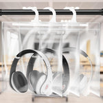 HASTHIP Hanging Storage Bags 10Pack for Classroom and Home featuring Hook and PE Material | 10.2 x 14.9 in Clear Book Pouches