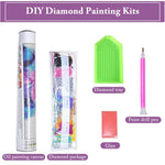 HASTHIP DIY Diamond Painting Kit for Wall Decor featuring 10 Look Outline Design 11.8x15.7 in 2PCS