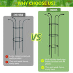 HASTHIP Flower Trellis for Climbing Plants 130cm with Open Roof Design | Sheathed Steel Frame
