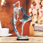 HASTHIP Ballet Dancing Girl Sculpture for Display Cabinet and Desk with 11x6x23cm Resin Design | Elegant Gift Idea