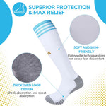 HASTHIP Compression Soccer Socks High Elastic Moisture Wicking Football Socks-M