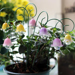 HASTHIP® Resin Garden Decors Set of 9 Pcs Lily of the Valley Garden Decoration DIY Assembly Flower Pot Decoration Insert-in Flower Decoration Outdoor Lawn Decorations Home Decorations