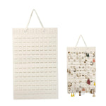 HASTHIP Felt Hanging Earring Organizer for 150 pairs with 22.5x13.6 in Wall Display | White