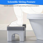 HASTHIP Toilet Stool for Natural Posture with 6 Foot Massager Rollers and Anti Slip Surface 40x21x17cm