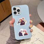 HASTHIP Anime Stickers Pack for Laptop and Phone featuring 110 pcs Waterproof Vinyl | Demon Slayer and Jujutsu Kaisen Designs