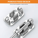 HASTHIP Auto Retracting Spring Door Latch for Home Security featuring Screw Mount | Stainless Steel Safety Bolt for Families and Pets