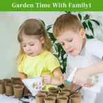 HASTHIP Nursery Seedlings Peat Pots for Garden Starters with Drainage Holes 20pcs | Organic Paper Pulp Biodegradable Cups