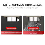 HASTHIP Squat Toilet Seal for Bathrooms with Anti Odor Airtight Design and Stainless Steel Cover Plug