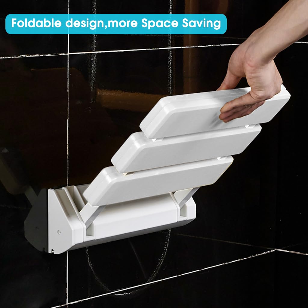 HASTHIP® Folding Shower Seat Wall Mounted