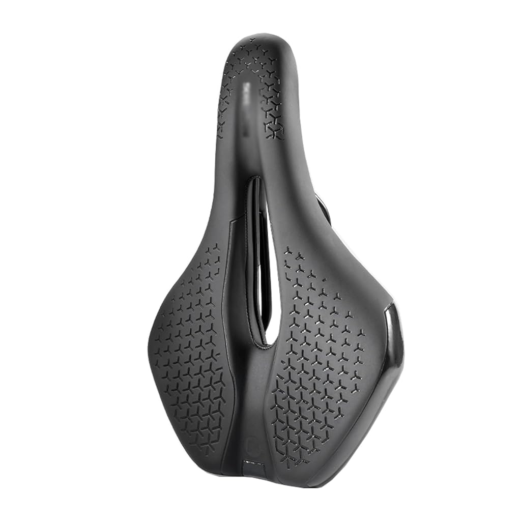 HASTHIP® Bike Seat - Hollow Bicycle Saddle, Ergonomic Mountain Accessories, Arc-Shaped Shock Absorber Bow, Men Women Road Saddle