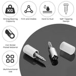 HASTHIP Shelf Support Pegs for Cabinet and Bookcase 20 Pcs with Anti Slip Silicone Sleeve