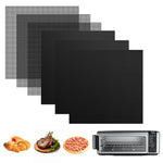 HASTHIP® 12x12inch,Oven Liners for Bottom of Oven,3X Air Fryer Liners+3X Mesh Sheets Baking/Grill/Microwave Pre-Cut Square Liners