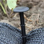 HASTHIP® 100 Pcs 11cm Plastic Landscape Staples, UV-Resistant Anti-Corrosion Garden Pegs for Securing Fabric, Ground Cover, Netting, Drip Irrigation - Barbed Design, Easy Installation