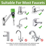 HASTHIP Garden Faucet Hose Adapters for Sink and Outdoor Use with Leak‑Proof Fit 2 Pcs