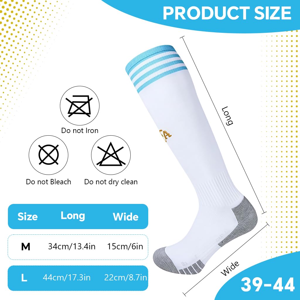 HASTHIP Compression Soccer Socks High Elastic Moisture Wicking Football Socks