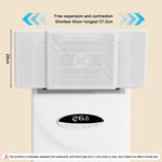 HASTHIP Air Conditioner Deflector for Evaporative Coolers with 47–58cm Retractable Panel | Adjustable Tilt Angle and Tool Free Setup
