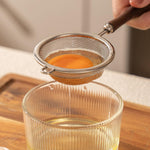 HASTHIP® Mesh Strainer for Kitchen, Colander Skimmer 304 Stainless Steel with Wooden Handle, Sieve Sifters for Food, Tea, Rice, Oil, Noodles