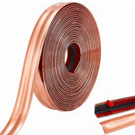 HASTHIP wall molding trim for table edges and door frames featuring self adhesive design 9.84ft x 0.78in in rose gold | flexible PVC corner guard and caulk strip