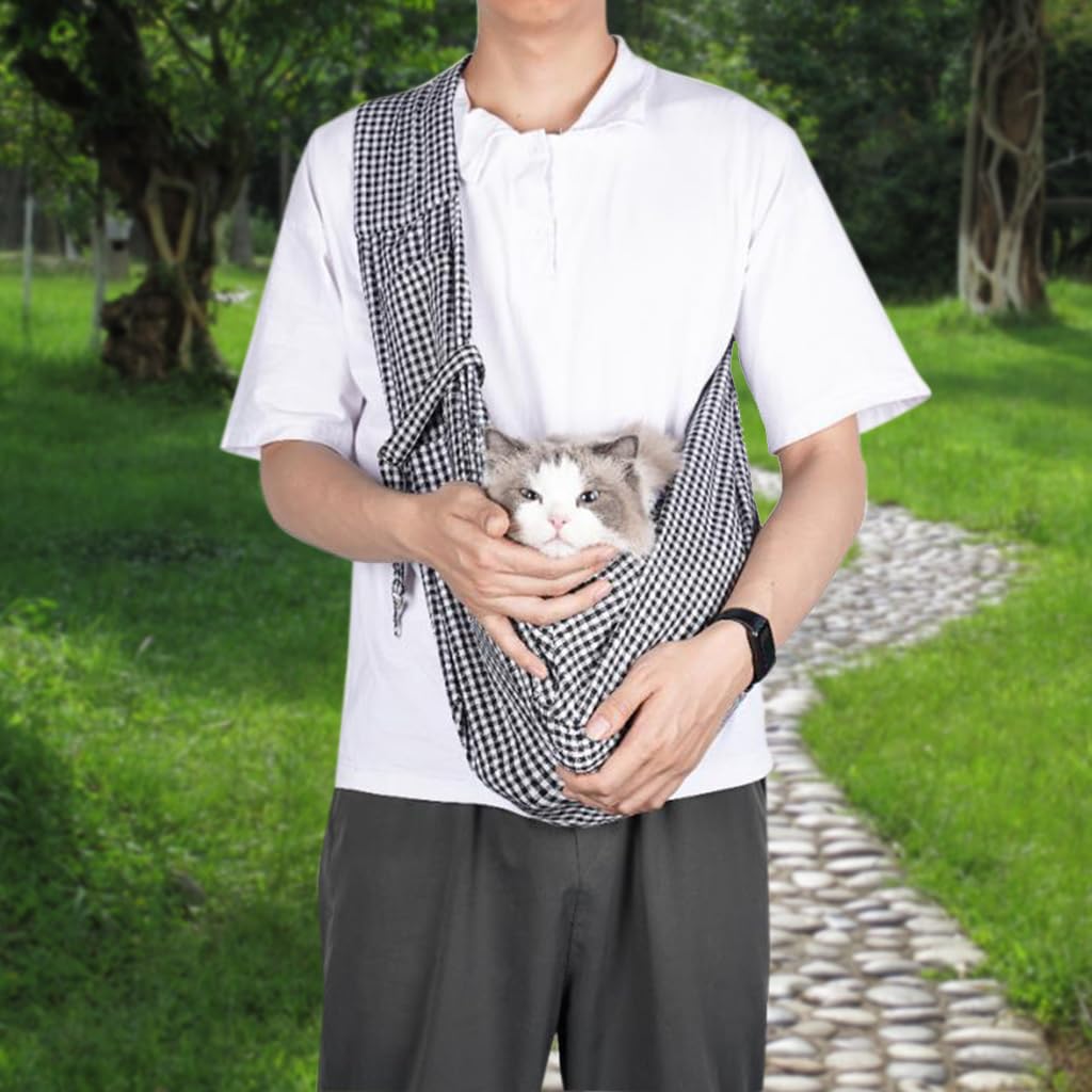 HASTHIP® Bolsa Transportadora para Perros y Gatos Pequeños, Mochila Plegable de Viaje con Correa Ajustable, Transpirable, Portátil y Duradera para Mascotas de hasta 6kg