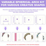 HASTHIP Balloon Arch Stand Kit for Wedding and Party Decor with 8 ft x 6 ft Adjustable PVC Frame