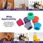 HASTHIP Silicone Wine Stoppers for Bottles with Secure Airtight Seal | 6Pcs Food‑Grade Caps