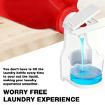 HASTHIP Laundry Detergent Dispenser for Bottles with Press Type Nozzle and Cup Tray | Universal Fit