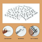 HASTHIP Cash Envelope Sticker Labels for Budget Planner featuring 28 Black Vinyl Decals