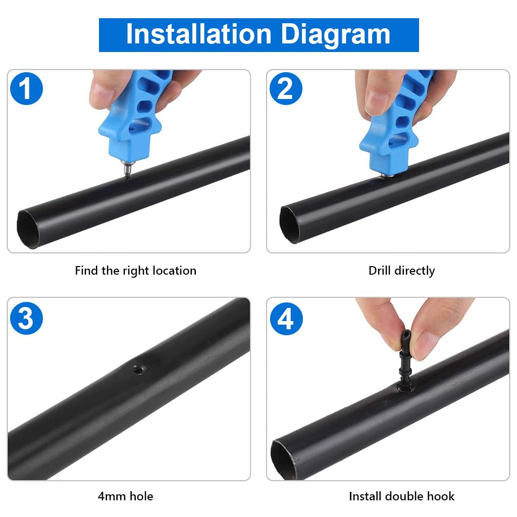 HASTHIP PE Pipe Punching Tool for Drip Irrigation with 4mm Alloy Tip & Ergonomic Handle | Gardening and Agricultural Use