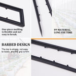HASTHIP® 100Pcs Landscape Staples Plastic U-shaped Garden Pegs Staples for Weed Barrier Fabric Landscape Fabric Staples for Artificial Turf, Weed Barrier Fabric, Lawn Decoration, 4cmx15cm