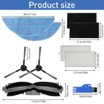 HASTHIP Replacement Accessories for Ecovacs Deebot Y1 Y1 Pro with 8Pcs Kit | Complete Vacuum Maintenance Set