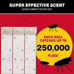 HASTHIP® Fly Trap Kit for Insects, Whiteflies, Aphids, Leaf Minor, Thriphs, Ultra sticky Trap Roll for Insect in garden & Farm for Indoor or Greenhouse Use, Hangable Fly Sticker Paper (4m*25cm)