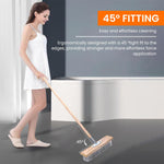 HASTHIP 11.8in Stainless Steel Bristle Scrub Brush Head for Heavy-Duty Cleaning