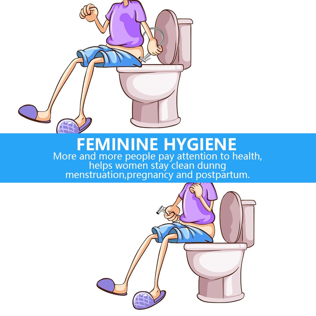 HASTHIP Toilet Sprayer for Hygiene and Cleaning with 4ft Hose | Pressurized Stainless Steel Handheld Rinser