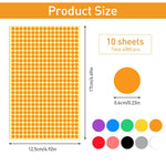 HASTHIP Colored Dot Stickers for Labeling and Organization with Easy Peel Design | 10 Sheets 6mm Round Labels