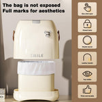 HASTHIP Desk Waste Bin for Office and Dorm featuring Lid and Handle 2L ABS PET | Easy Cleaning
